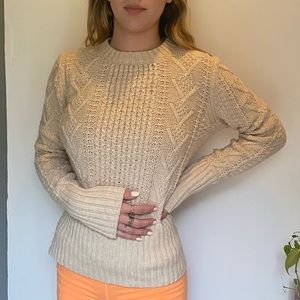 Vintage Knit Cream Sweater